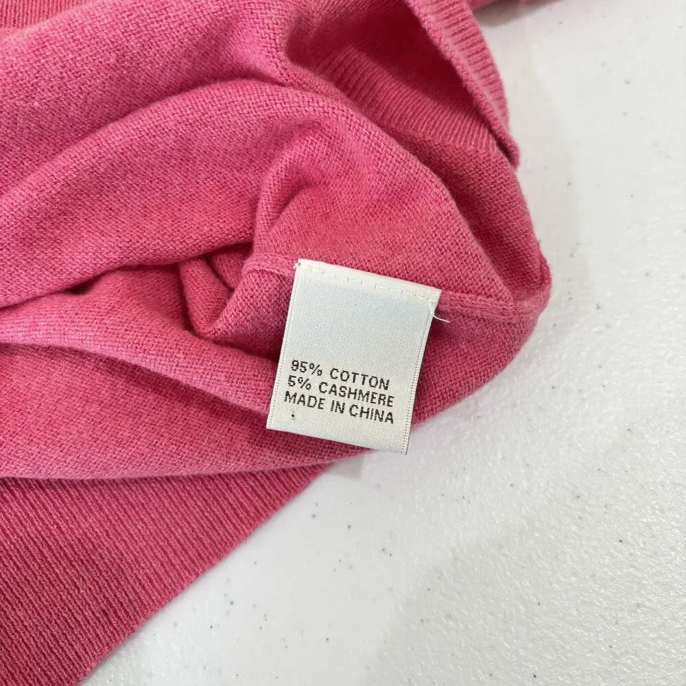 Peter Millar 1/4 Zip Sweater Mens XL Cotton Cashmere Pink Mock Neck Preppy Luxe